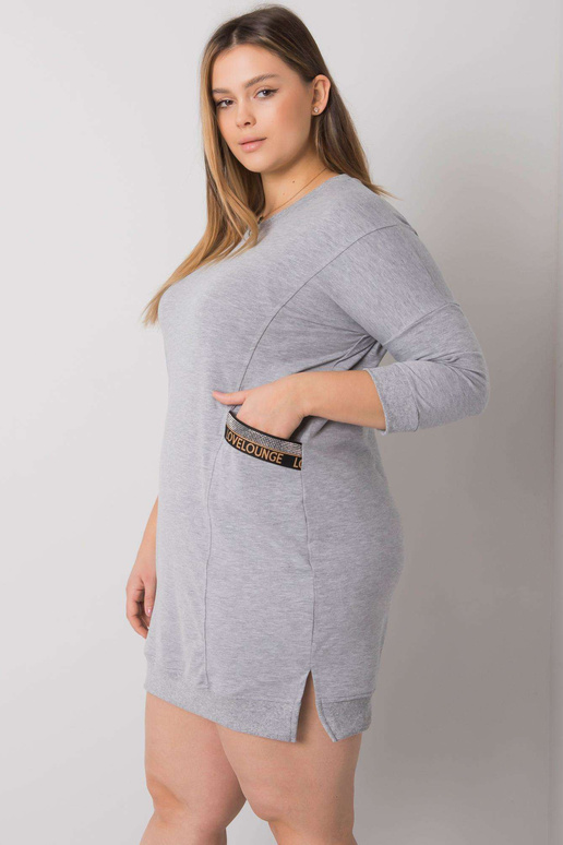 Halli melanž pluss suuruses kleit...