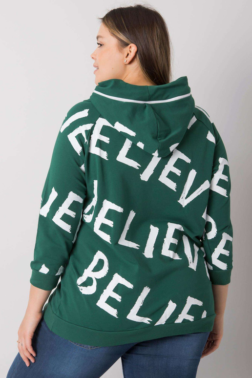 Tumerohelise mustriga dressipluus...