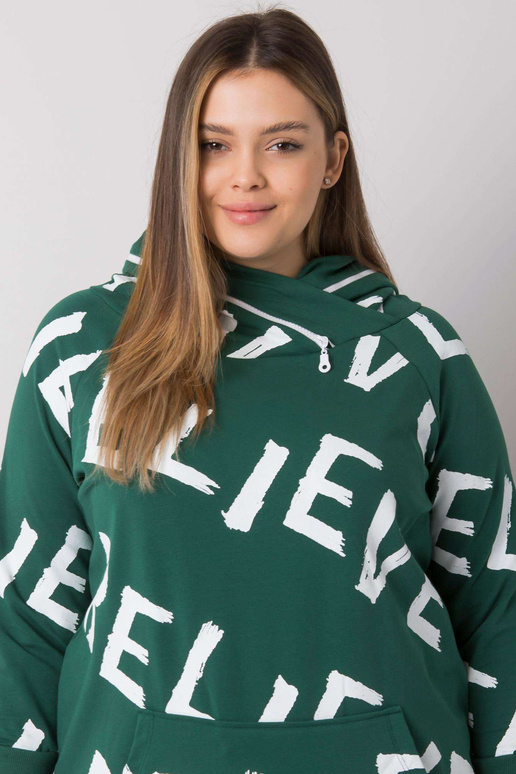 Tumerohelise mustriga dressipluus...