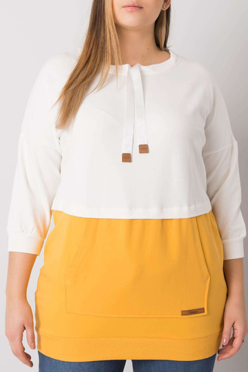 Ecru-kollane pluss suuruses...