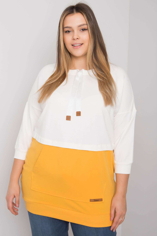 Ecru-kollane pluss suuruses...