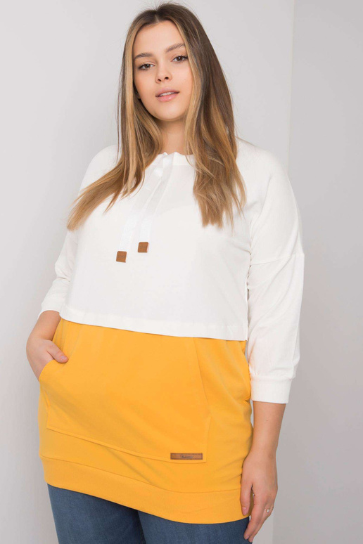 Ecru-kollane pluss suuruses...