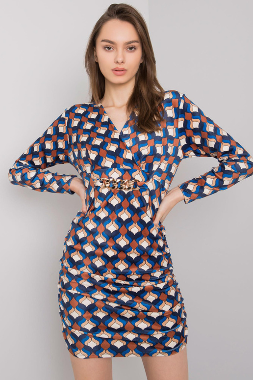 Sinine Montilla mustritega veluurkleit