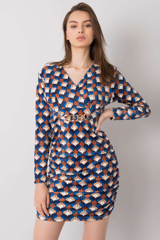 Sinine Montilla mustritega veluurkleit