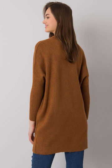 Helepruun taskutega džemper...