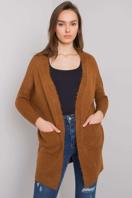 Helepruun taskutega džemper Barreiro...