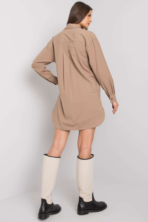 Tumebeež puuvillane terrasärk