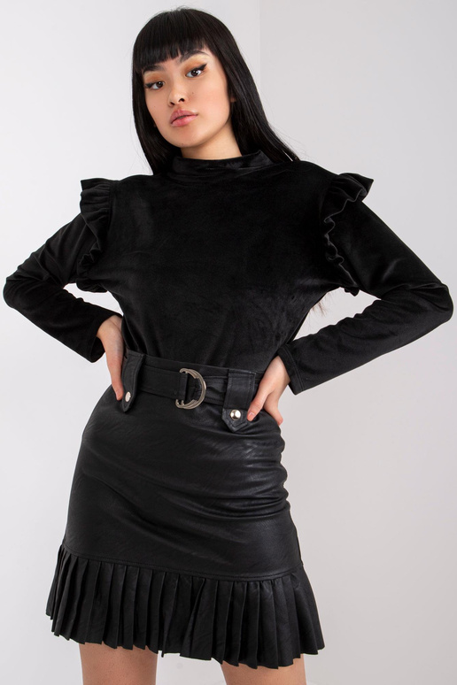 Must veluurpluus volangidega Eugenie