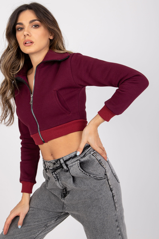 Burgundia lühike kampsun dressipluus...