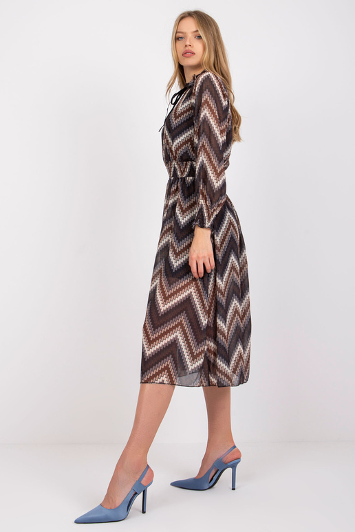 Must kleit Santorini trükistega Must kleit Santorini trükistega