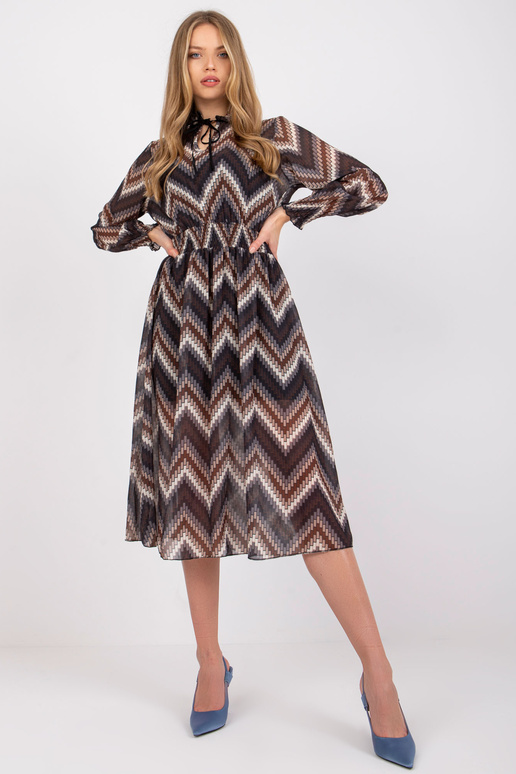 Must kleit Santorini trükistega Must kleit Santorini trükistega