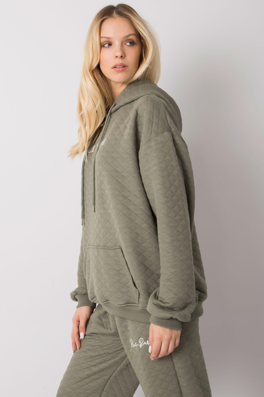 Hele khakivärvi kapuuts teppimisega...