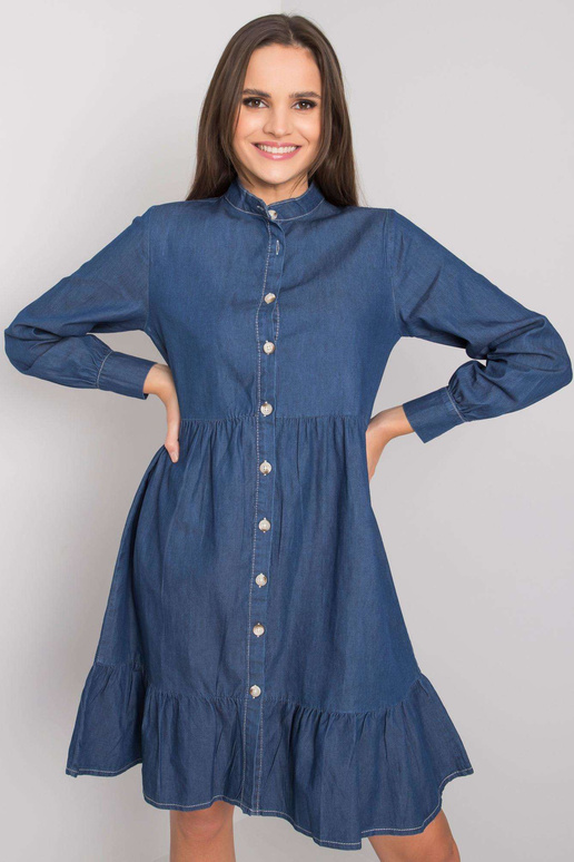 Tumesinine volangiga kleit Sophia RUE...