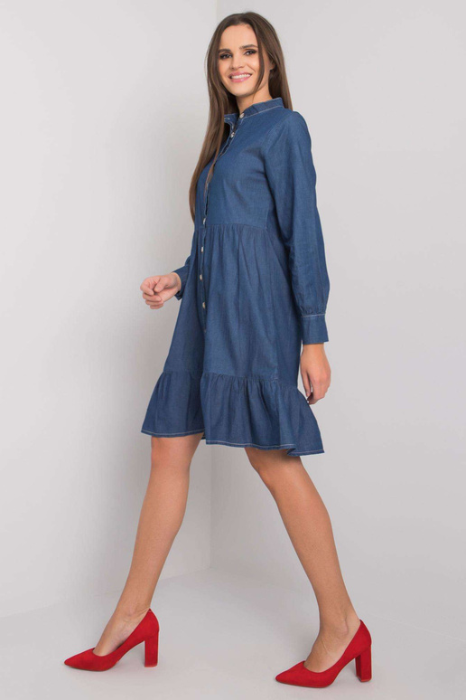 Tumesinine volangiga kleit Sophia RUE...