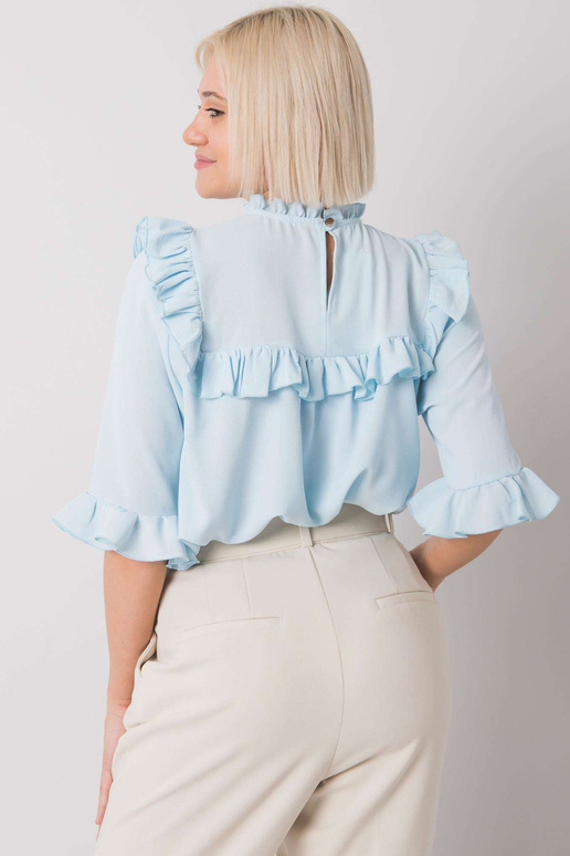 Helesinine volangidega pluus Limassol...