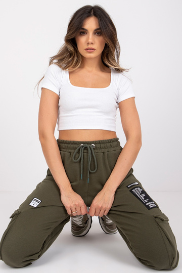 Khaki Cargo dressipüksid Gina
