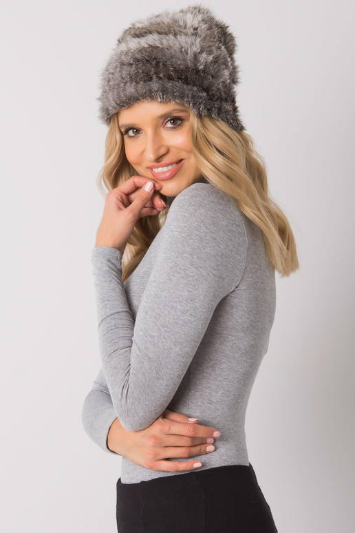 Tumehall melanž karvamüts