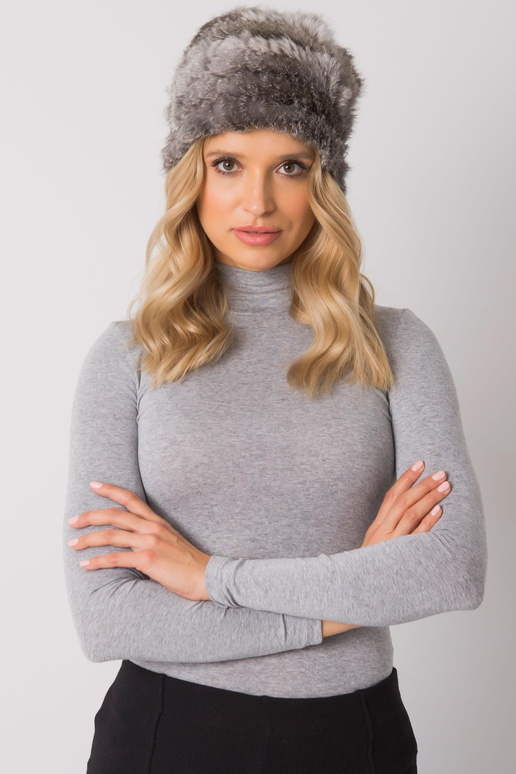 Tumehall melanž karvamüts