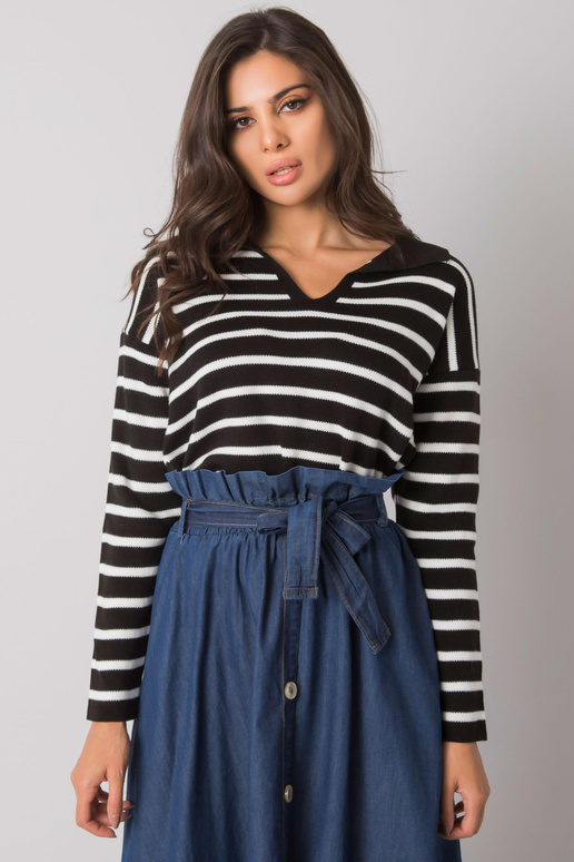 Musta triibuline kampsun Evanston RUE...