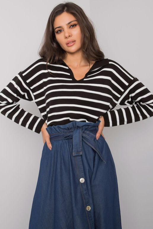 Musta triibuline kampsun Evanston RUE...