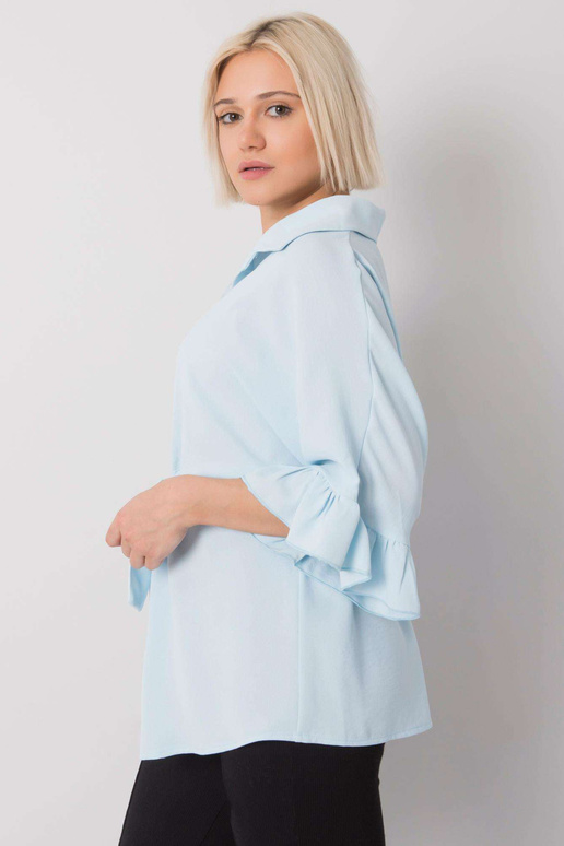 Helesinine pluus köitmisega Marcia...