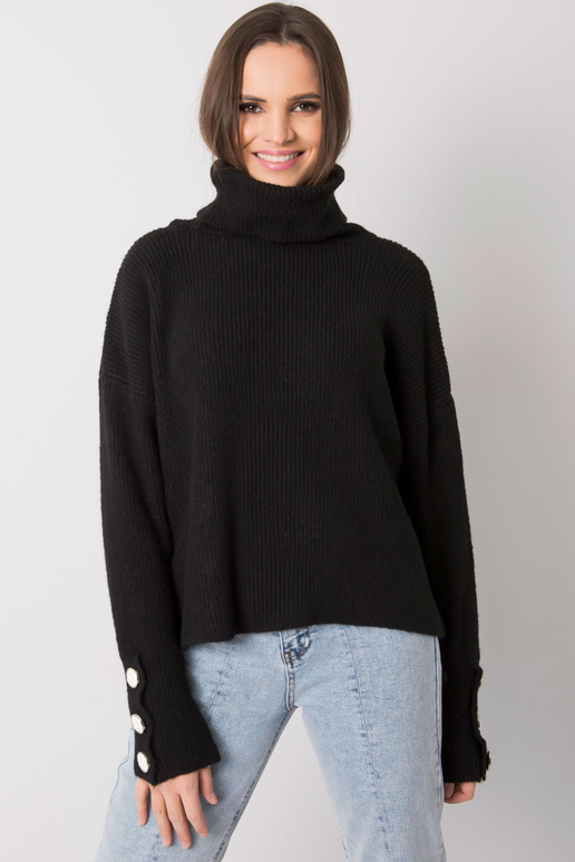 Naiste must kaelusega kampsun Emrie...