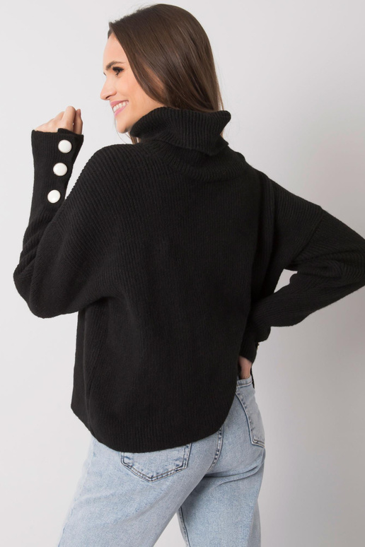 Naiste must kaelusega kampsun Emrie...