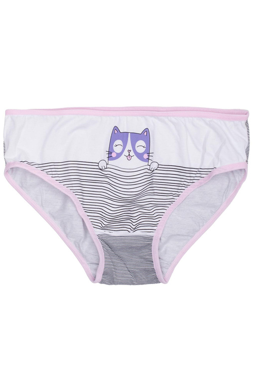 Valge ja roosa trükiga aluspüksid