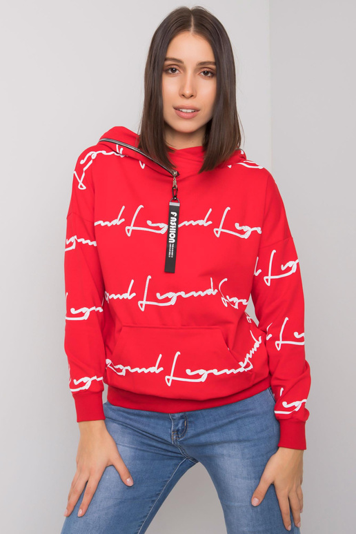 Punane Jossa taskuga pluss-suuruses...