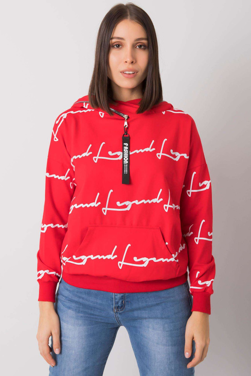 Punane Jossa taskuga pluss-suuruses...