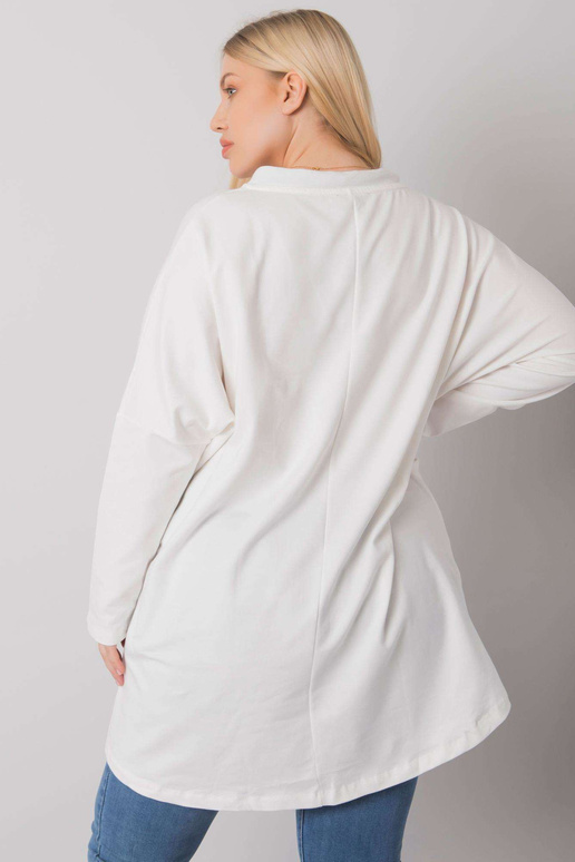 Ecru puuvillast tuunika pluss suurus... Ecru puuvillast tuunika pluss suurus...