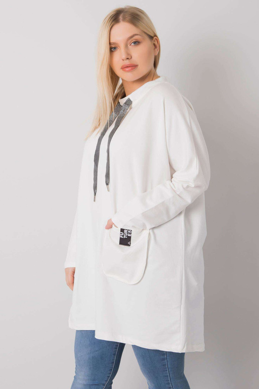 Ecru puuvillast tuunika pluss suurus... Ecru puuvillast tuunika pluss suurus...