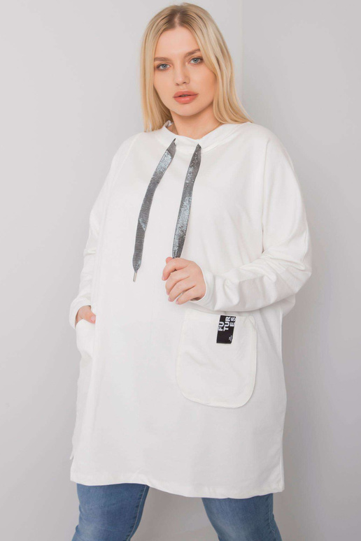 Ecru puuvillast tuunika pluss suurus... Ecru puuvillast tuunika pluss suurus...