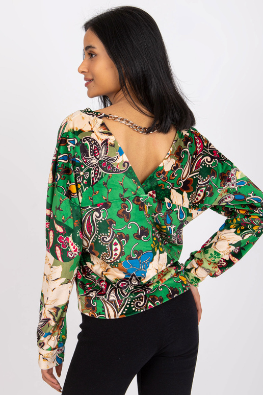 Rohelise mustriga pluus ketiga Nicola