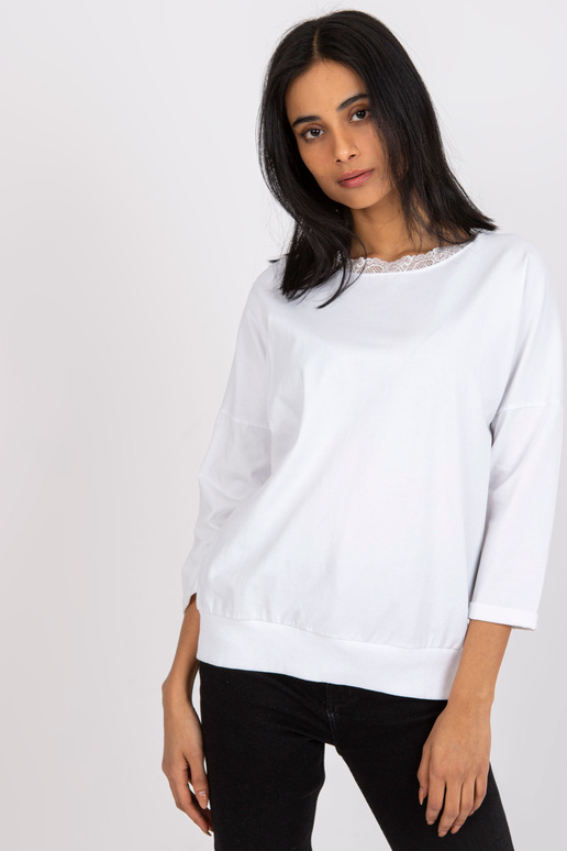 Valge pluus köitmisega Wioleta RUE PARIS