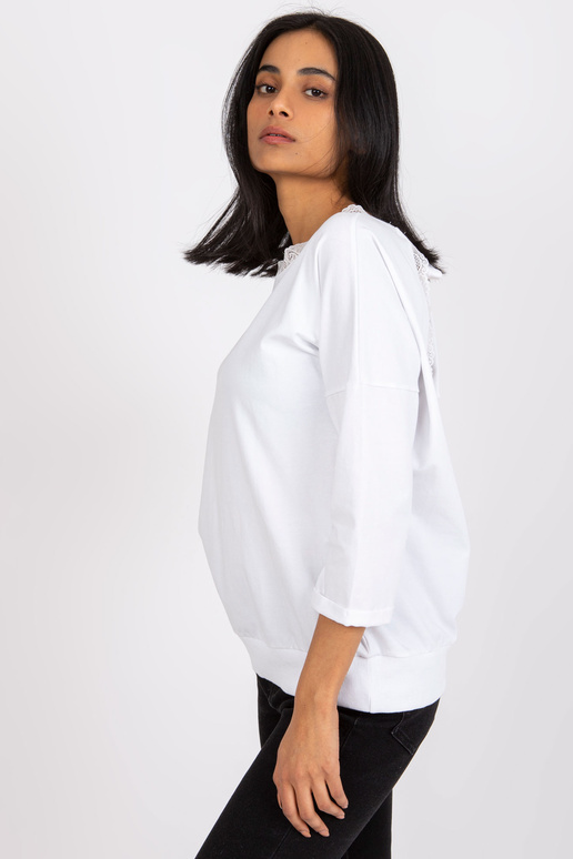 Valge pluus köitmisega Wioleta RUE PARIS