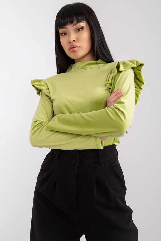 Lime veluurpluus volangidega Eugenie