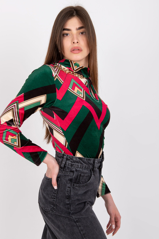 Roheline ja roosa Pari mustritega...