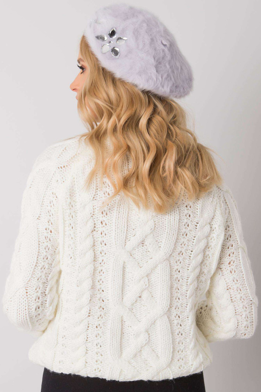 Helelilla naiste barett aplikatsiooniga