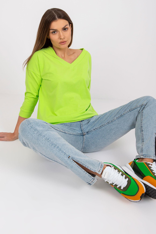 Fluo roheline basic Oliwia pluus