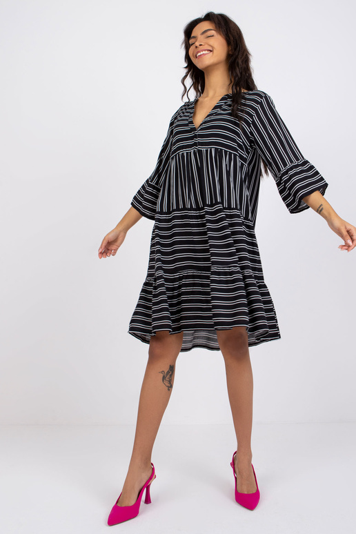 Must kleit trükiga Helena SUBLEVEL