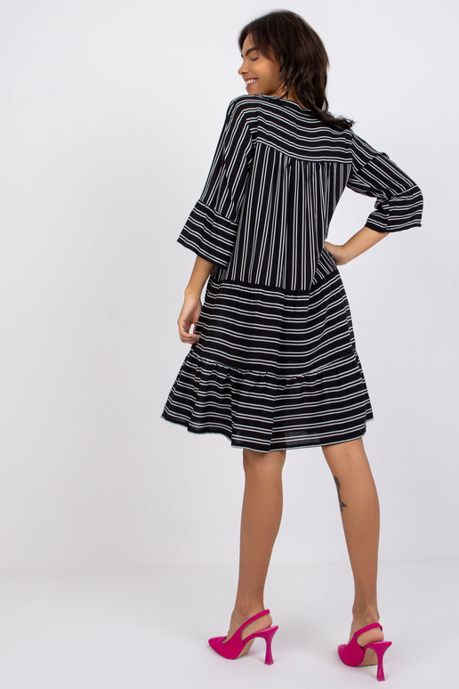 Must kleit trükiga Helena SUBLEVEL