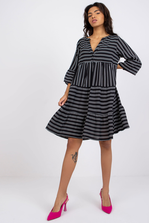 Must kleit trükiga Helena SUBLEVEL