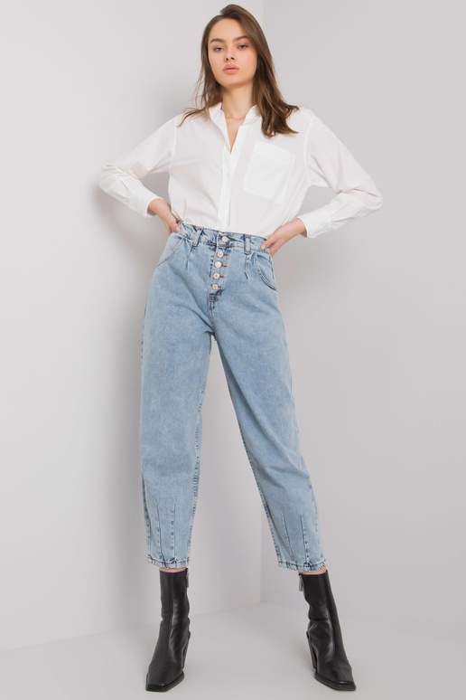 Sinised naiste mom teksapüksid Varenna