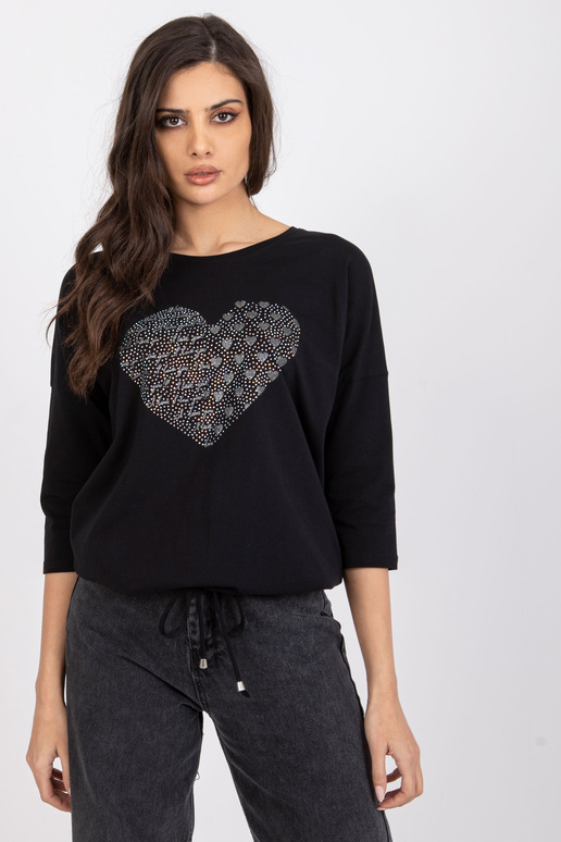 Must puuvillane Bindy aplikatsiooniga...