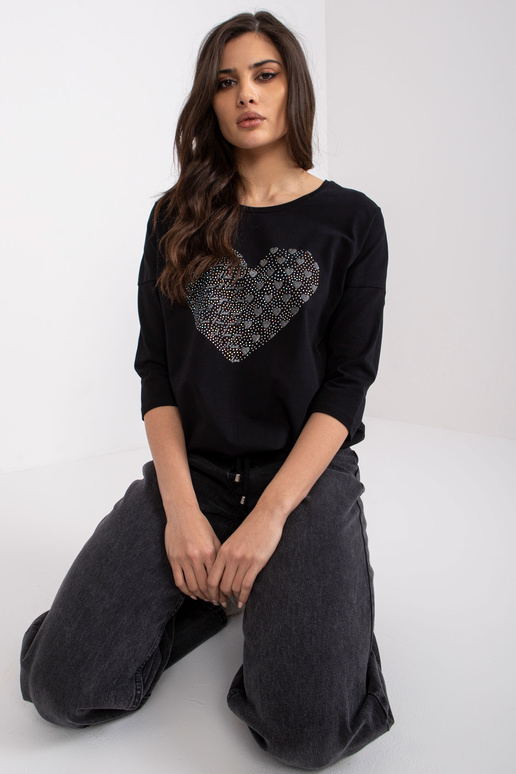 Must puuvillane Bindy aplikatsiooniga...