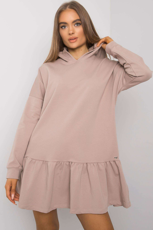 Tumebeež kapuutsiga dressipluus Aliye