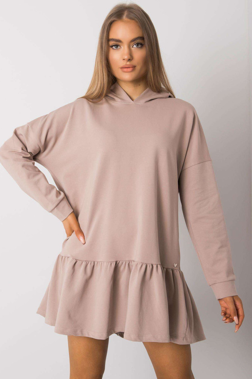 Tumebeež kapuutsiga dressipluus Aliye