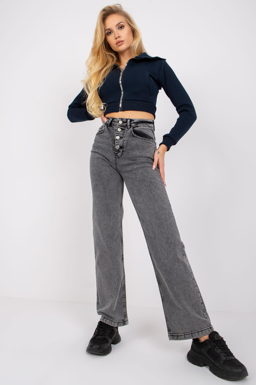 Tumehallid kõrge vöökohaga teksad...