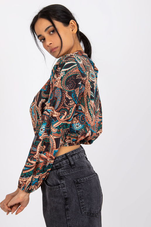 Must Mia trükistega pluus